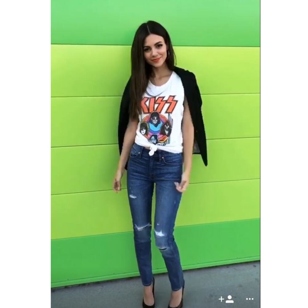 Junk Food Clothing KISS Graphic Muscle Tee Tank Top White Alive '96-'97 Size M